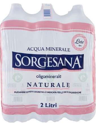 SORGESANA ACQUA NATURALE BT LT 2 X 6