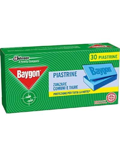 BAYGON PIASTRINE TARME ANTI ZANZARE PZ 30