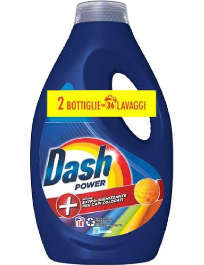 DASH LIQUIDO 18 LAVAGGI COLORE IGIENIZZANTE X2 PZ