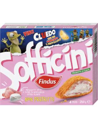 FINDUS SOFFICINI PROSCIUTTO MOZZARELLA GR 250