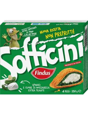 FINDUS SOFFICINI SPINACI MOZZARELLA GR 250