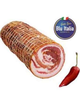 BLU ITALIA PANCETTA ARROTOLATA CORTA CON PEPERONCINO SFUSA KG 2