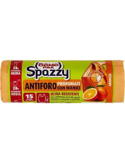 DOMOPAK SPAZZY SACCHI SPAZZATURA ARANCIA 52X54 LT28 PZ15