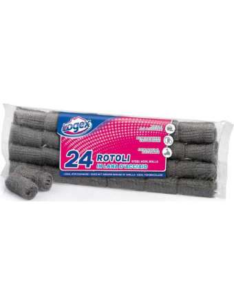 LOGEX ROTOLI LANA D'ACCIAIO X 24