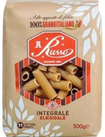 RUSSO PASTA INTEGRALE ELICOIDALE N 122 GR 500