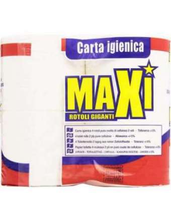 MAXI CARTA IGIENICA 2 VELI 4 ROTOLI