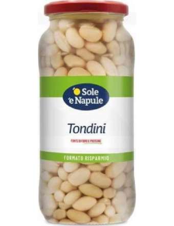 'O SOLE 'E NAPULE FAGIOLI TONDINI VETRO GR 540