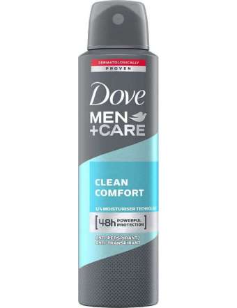 DOVE DEO SPRAY MEN CLEAN COMFORT FL ML 150