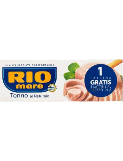 RIOMARE TONNO NATURALE 2+1X80G CF GR 240