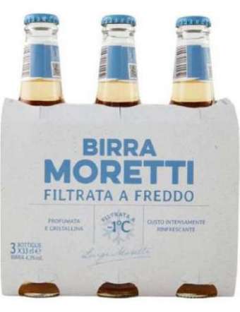 MORETTI BIRRA FILTRATA FREDDO 3X33CL CL 99