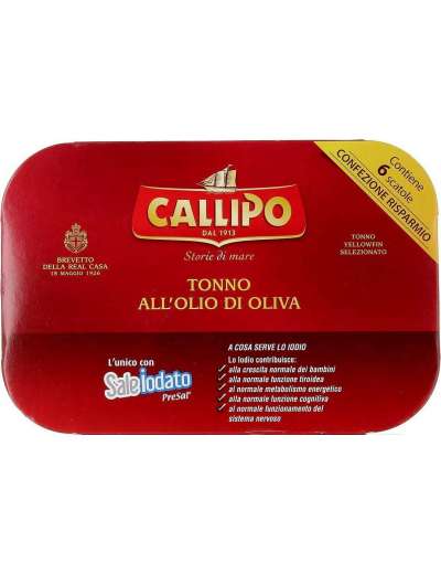 CALLIPO TONNO OLIO D'OLIVA 6X70G CF GR 420