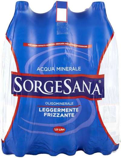 SORGESANA ACQUA LEGGERMENTE FRIZZANTE PET CL 150 X 6