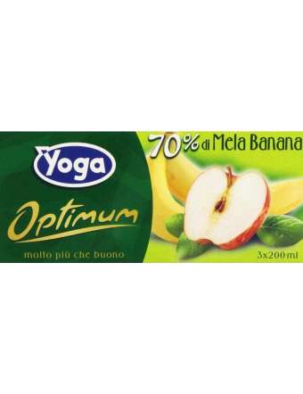 YOGA MELA BANANA SUCCO BRIK 3X200 ML