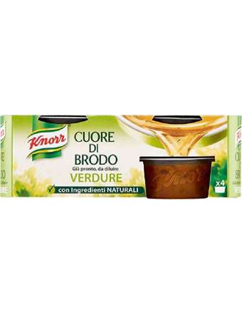 KNORR CUORE BRODO VERDURE X4 PZ 112 GR