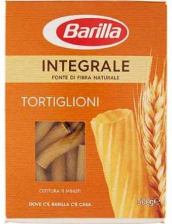 BARILLA TORTIGLIONI PASTA INTEGRALE ASTUCCIATO GR 500