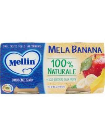 MELLIN OMOGENEIZZATO MELA E BANANA 2X100 GR