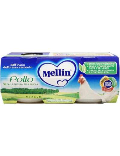 MELLIN OMOGENEIZZATO POLLO 2X80 GR