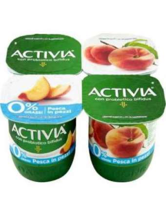 ACTIVIA DANONE YOGURT ALLA PESCA 0% 4X125 GR