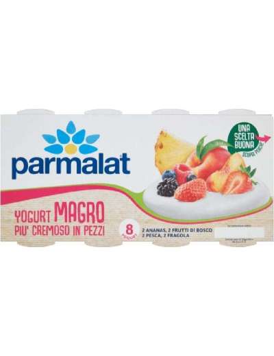 PARMALAT YOGURT MAGRO ANANAS FRUTTI B. PESCA FRAGOLA 8X125 GR