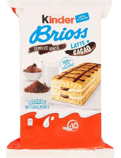 KINDER BRIOSS CACAO E LATTE FERRERO CF GR 280