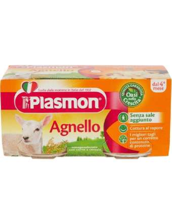 PLASMON OMOGENEIZZATO AGNELLO 2X80 GR