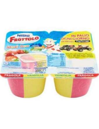 FRUTTOLO YOGURT MAXIDUO VANIGLIA FRAGOLA 4X100 GR