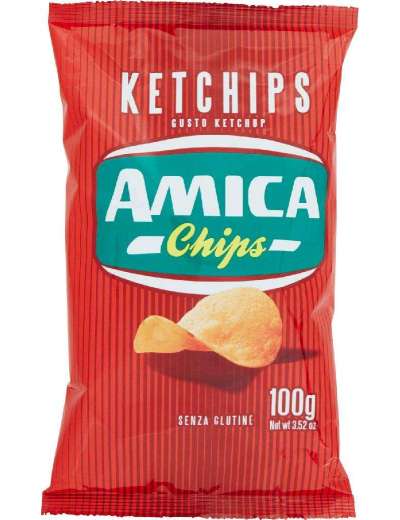 AMICA CHIPS KETCHUP PATATINE BUSTA GR 100