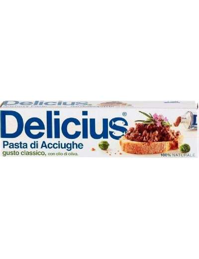 DELICIUS PASTA DI ACCIUGHE IN OLIO D'OLIVA TUBETTO GR 60