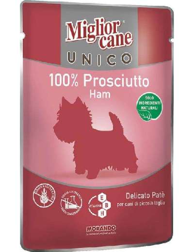 MIGLIORCANE UNICO PROSCIUTTO GR 100