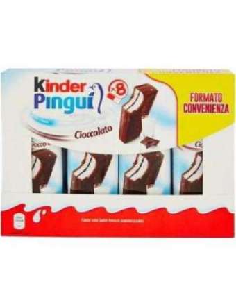 KINDER PINGUI CACAO 8 PZ