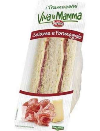 TRAMEZZINO SALAME E FORMAGGIO VIVA LA MAMMA GR 140