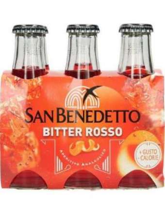 S.BENEDETTO BITTER ROSSO 6X100ML. BS ML 600