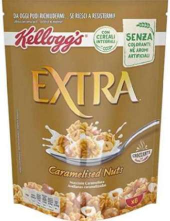 KELLOGG EXTRA NOCCIOLE CARAMELLATE GR 375