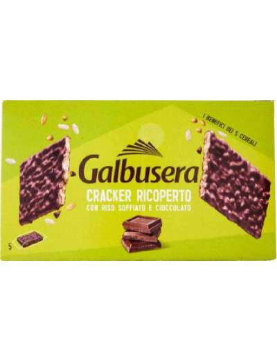 GALBUSERA CEREALIG CRACKER RICOPERTO DI CIOCCOLATO GR 150