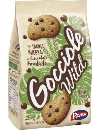 PAVESI GOCCIOLE WILD CON FARINA INTEGRALE E FONDENTE GR 350