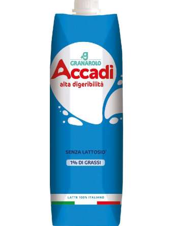 GRANAROLO ACCADI' LATTE PARZIALMENTE SCREMATO SENZA LATTOSIO LT 1