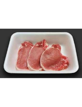 LOMBO DI SUINO A FETTE CON OSSO 3-4 FETTE GR 600