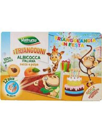 VALFRUTTA ALBICOCCA TRIANGOLINI BRIK 10X12 CL