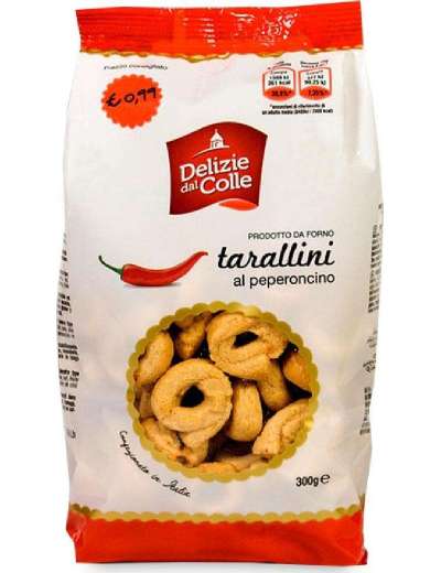 DELIZIE DAL COLLE TARALLINI PEPERONCINO GR 300