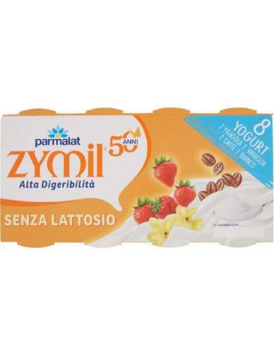 ZYMIL YOGURT SENZA LATTOSIO FRUTTA VELLUTATO 8X125 GR