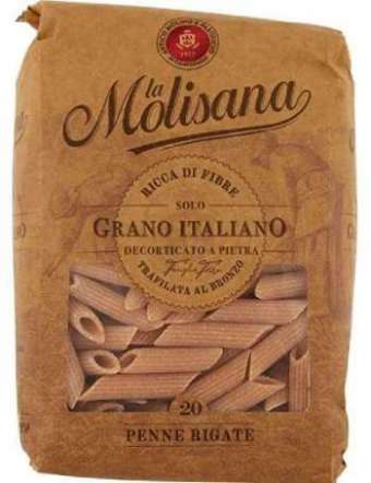 MOLISANA PASTA INTEGRALE PENNE RIGATE N 20 GR 500