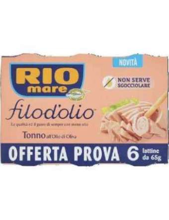 RIO MARE TONNO FILO D'OLIO 6 X 65 GR