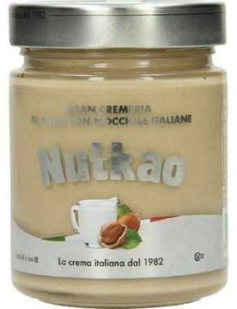 NUTKAO CREMA LATTE E NOCCIOLA VT GR 350