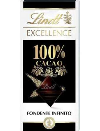 LINDT EXCELLENCE 100% CACAO TAVOLETTA GR 50