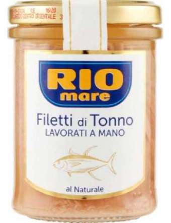 RIOMARE FILETTI NATURALE TONNO VT GR 180