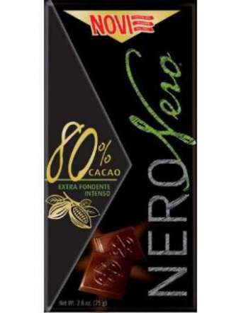 NOVI NERO NERO 80% TAVOLETTA GR 75