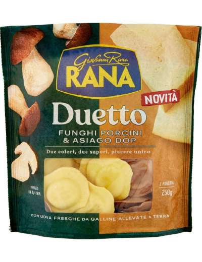 RANA DUETTO FUNGHI PORCINI E ASIAGO DOP GR 250