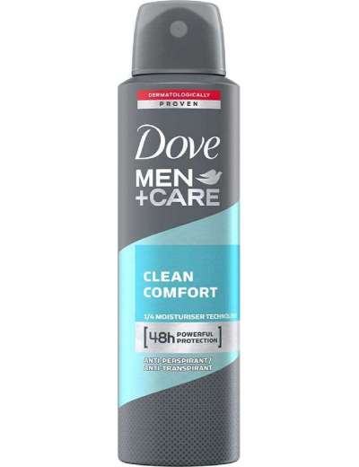 DOVE DEO SPRAY MEN CLEAN COMFORT FL ML 150