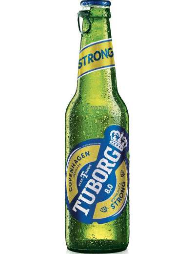TUBORG STRONG BIRRA BOTTIGLIA CL 33