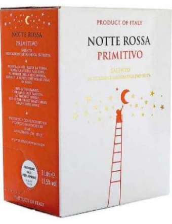 NOTTE ROSSA PRIMITIVO SALENTO IGP BRIK LT 3